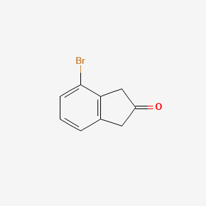 4-Bromo-1H-inden-2(3H)-one chemical structure (CAS 846032-36-8)