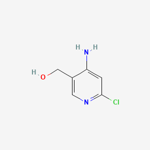 (4-Amino-6-chloropyridin-3-yl)methanol chemical structure (CAS 846036-96-2)
