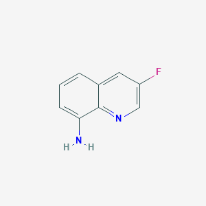 3-Fluoroquinolin-8-amine chemical structure (CAS 846038-33-3)