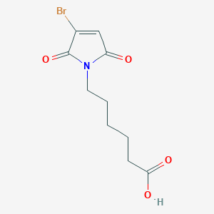 6-(3-Bromo-2,5-dioxo-2,5-dihydro-1H-pyrrol-1-yl)hexanoic acid chemical structure (CAS 846059-10-7)