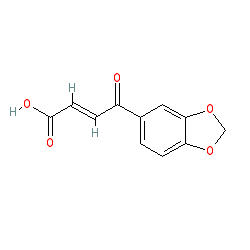 (E)-4-(Benzo[d][1,3]dioxol-5-yl)-4-oxobut-2-enoic acid chemical structure (CAS 84609-13-2)