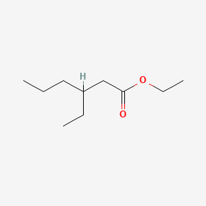Ethyl 3-ethylhexanoate chemical structure (CAS 84612-77-1)