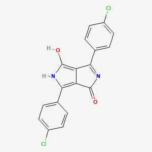 3,6-Bis(4-chlorophenyl)pyrrolo[3,4-c]pyrrole-1,4(2H,5H)-dione chemical structure (CAS 84632-65-5)
