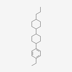(trans,trans)-4-(4-Ethylphenyl)-4'-propyl-1,1'-bi(cyclohexane) chemical structure (CAS 84656-76-8)
