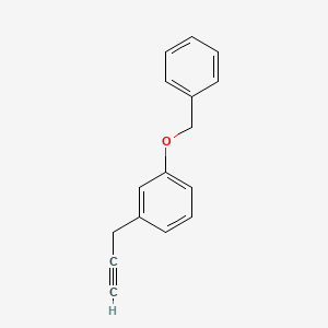 1-(Benzyloxy)-3-(prop-2-yn-1-yl)benzene chemical structure (CAS 84666-34-2)