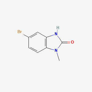 5-Bromo-1-methyl-1,3-dihydro-2H-benzo[d]imidazol-2-one chemical structure (CAS 84712-08-3)