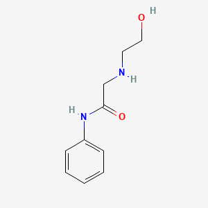 2-((2-Hydroxyethyl)amino)-N-phenylacetamide chemical structure (CAS 84726-81-8)
