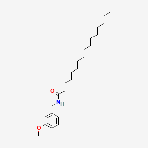 N-(3-Methoxybenzyl)palmitamide chemical structure (CAS 847361-96-0)