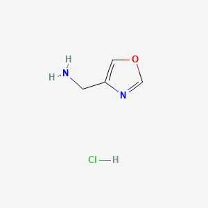 4-(Aminomethyl)oxazole Hydrochloride chemical structure (CAS 847490-98-6)