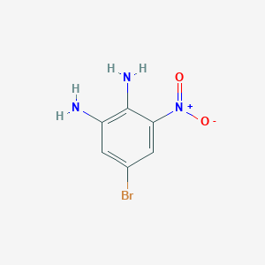 5-Bromo-3-nitrobenzene-1,2-diamine chemical structure (CAS 84752-20-5)
