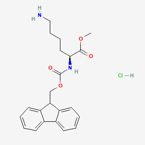 Fmoc-Lys-OMe.HCl chemical structure (CAS 847658-45-1)