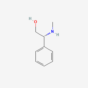 (R)-2-(Methylamino)-2-phenylethanol chemical structure (CAS 84773-28-4)