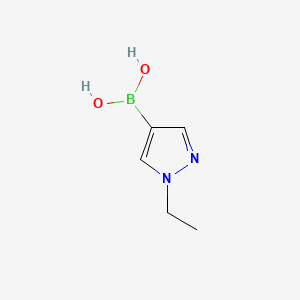 1-Ethylpyrazole-4-boronic Acid chemical structure (CAS 847818-56-8)