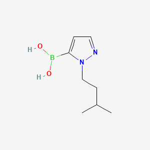 (1-Isopentyl-1H-pyrazol-5-yl)boronic acid chemical structure (CAS 847818-66-0)