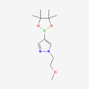1-(2-Methoxyethyl)-4-(4,4,5,5-tetramethyl-1,3,2-dioxaborolan-2-yl)-1H-pyrazole chemical structure (CAS 847818-71-7)