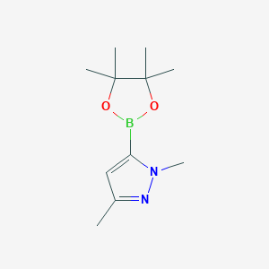 1,3-Dimethyl-5-(4,4,5,5-tetramethyl-1,3,2-dioxaborolan-2-yl)-1H-pyrazole chemical structure (CAS 847818-79-5)