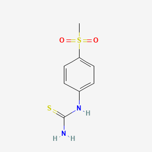 1-(4-(Methylsulfonyl)phenyl)thiourea chemical structure (CAS 84783-67-5)