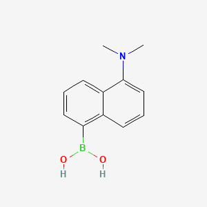 (5-(Dimethylamino)naphthalen-1-yl)boronic acid chemical structure (CAS 847861-96-5)