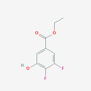 Ethyl 3,4-difluoro-5-hydroxybenzoate chemical structure (CAS 847943-86-6)