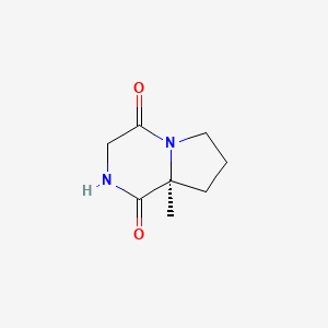(8AS)-Hexahydro-8a-methylpyrrolo-[1,2-a]pyrazine-1,4-dione chemical structure (CAS 847952-36-7)