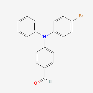 4-((4-Bromophenyl)(phenyl)amino)benzaldehyde chemical structure (CAS 847978-62-5)