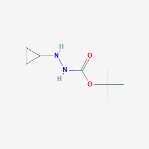 tert-Butyl 2-cyclopropylhydrazinecarboxylate chemical structure (CAS 848153-29-7)