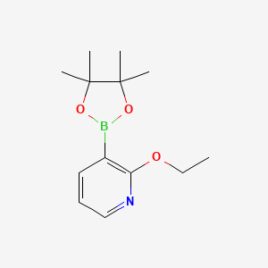 2-Ethoxy-3-(4,4,5,5-tetramethyl-1,3,2-dioxaborolan-2-yl)pyridine chemical structure (CAS 848243-23-2)