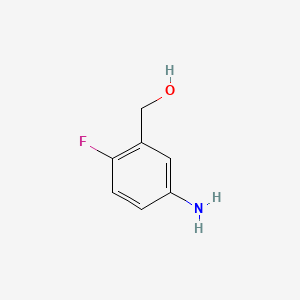 (5-Amino-2-fluorophenyl)methanol chemical structure (CAS 84832-00-8)