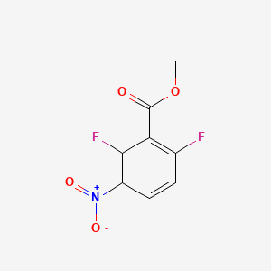 Methyl 2,6-difluoro-3-nitrobenzoate chemical structure (CAS 84832-01-9)
