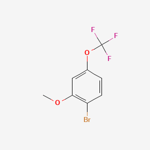 1-Bromo-2-methoxy-4-(trifluoromethoxy)benzene chemical structure (CAS 848360-85-0)