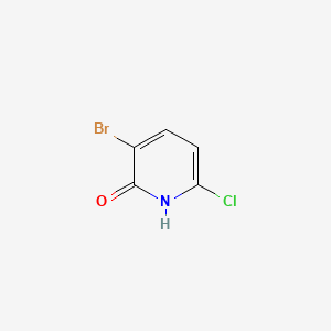 3-Bromo-6-chloropyridin-2(1H)-one chemical structure (CAS 848423-85-8)