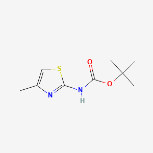 tert-Butyl (4-methylthiazol-2-yl)carbamate chemical structure (CAS 848472-44-6)