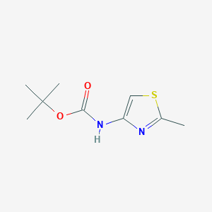 tert-Butyl (2-methylthiazol-4-yl)carbamate chemical structure (CAS 848472-61-7)