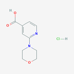 2-Morpholinoisonicotinic acid hydrochloride chemical structure (CAS 848580-46-1)