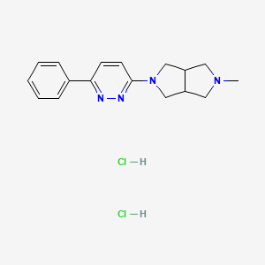 2-Methyl-5-(6-phenylpyridazin-3-yl)octahydropyrrolo[3,4-c]pyrrole dihydrochloride chemical structure (CAS 848591-90-2)