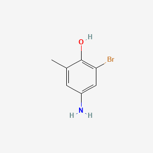 4-Amino-2-bromo-6-methylphenol chemical structure (CAS 848676-36-8)
