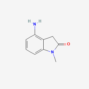 4-Amino-1-methylindolin-2-one chemical structure (CAS 848678-68-2)