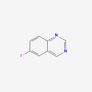 6-Iodoquinazoline chemical structure (CAS 848841-54-3)