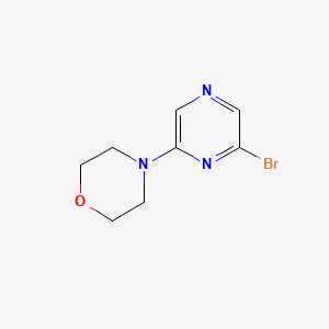 4-(6-Bromopyrazin-2-yl)morpholine chemical structure (CAS 848841-62-3)