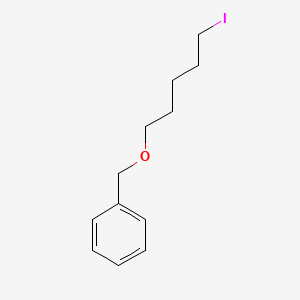 (((5-Iodopentyl)oxy)methyl)benzene chemical structure (CAS 84885-76-7)