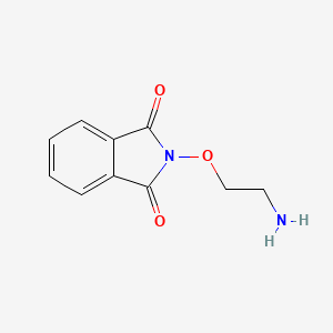 2-(2-Aminoethoxy)isoindoline-1,3-dione chemical structure (CAS 848980-29-0)