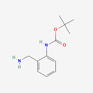 tert-Butyl N-(2-aminomethylphenyl)carbamate chemical structure (CAS 849020-94-6)