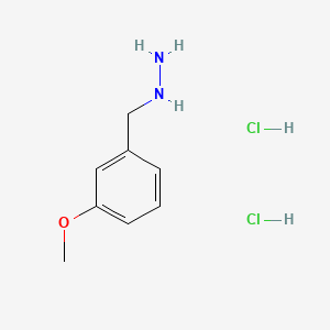 (3-Methoxybenzyl)hydrazine dihydrochloride chemical structure (CAS 849021-11-0)