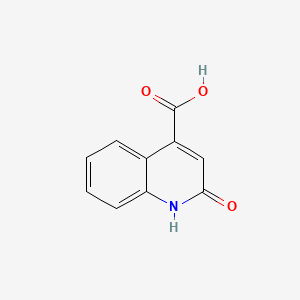 2-Hydroxyquinoline-4-carboxylic acid chemical structure (CAS 84906-81-0)