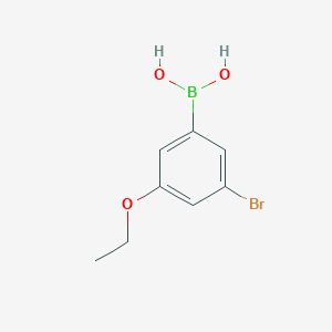 (3-Bromo-5-ethoxyphenyl)boronic acid chemical structure (CAS 849062-02-8)
