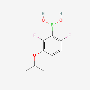 (2,6-Difluoro-3-isopropoxyphenyl)boronic acid chemical structure (CAS 849062-04-0)