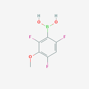 (2,4,6-Trifluoro-3-methoxyphenyl)boronic acid chemical structure (CAS 849062-08-4)