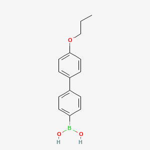 (4'-Propoxy-[1,1'-biphenyl]-4-yl)boronic acid chemical structure (CAS 849062-20-0)