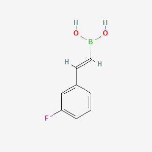 (E)-(3-Fluorostyryl)boronic acid chemical structure (CAS 849062-22-2)