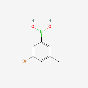(3-Bromo-5-methylphenyl)boronic acid chemical structure (CAS 849062-36-8)